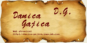 Danica Gajica vizit kartica